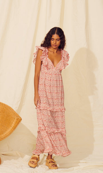 rahi carolina floral midi dress Carolina Dress – Saylor NYC