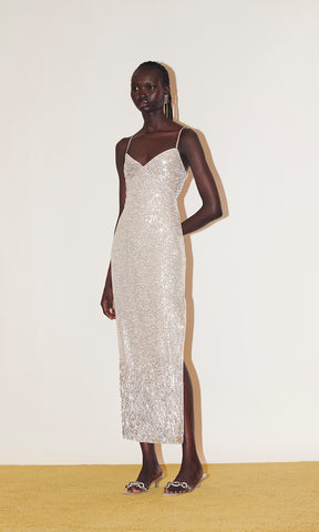 GALLIANO① Beaded Sequin Dress One-piece Ophelia Dress – Saylor NYC