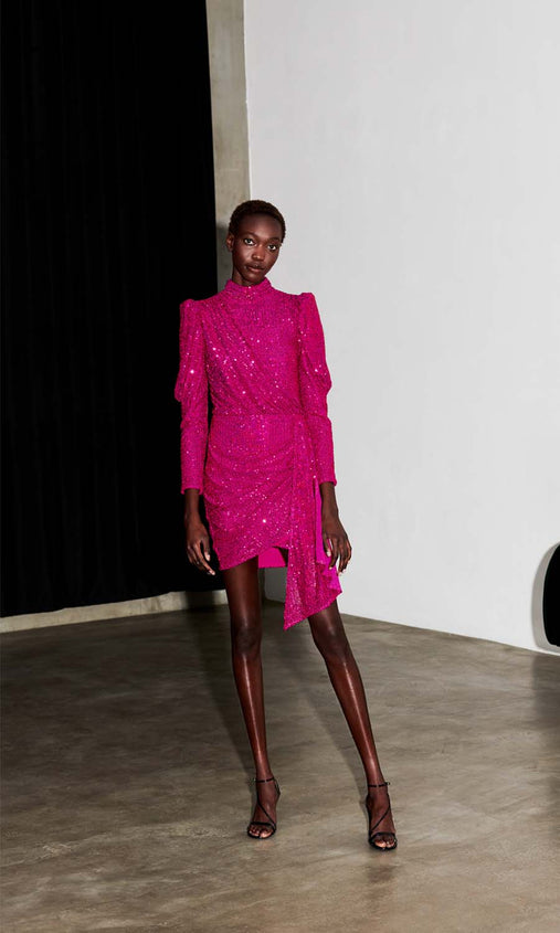 saylor bianca sequin dress Rent Saylor Bianca Gold Sequin Mini Dress